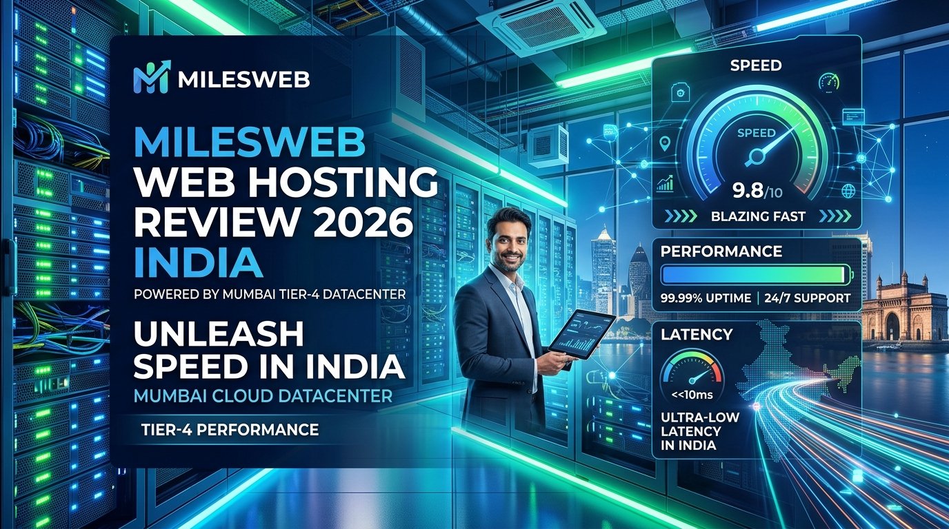 MilesWeb Review 2026: Best Web Hosting in India? (Speed & Pricing Tested)