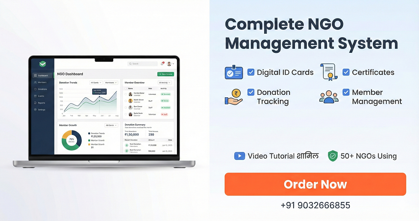 Complete NGO Management System Script